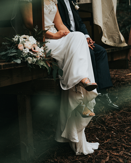 Wedding detail closeup